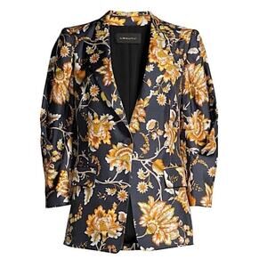 KOBI HALPERIN MARIA SILK FLORAL BLAZER, SIZE L, NWOT
